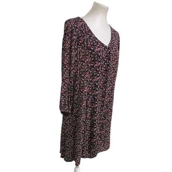 Staccato | Dresses | Staccato Womens Large Floral Long Sleeve Front Button V Neck Flowy Sheath Dress | Poshmark Staccato | Dresses | Staccato Womens Large Floral Long Sleeve Front Button V Neck Flowy Sheath Dress | Poshmark